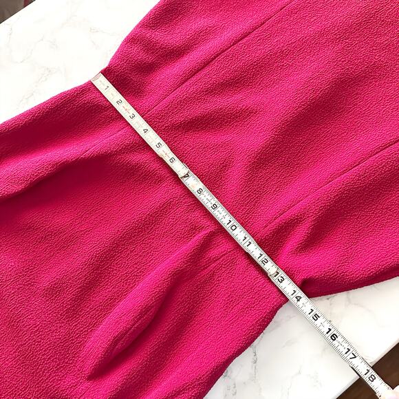 M.M. LaFleur Jane 1.0 Staccato Crepe Dress Women's Size 4 Color Hibiscus NEW - Picture 14 of 16